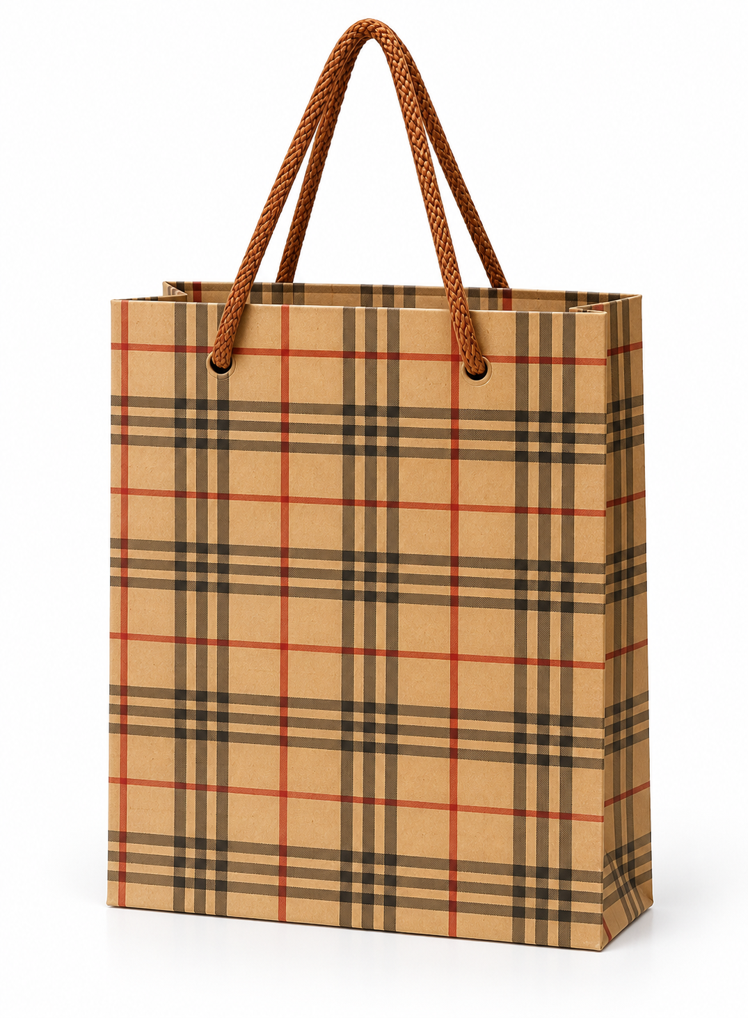 بگ هدیه طرح چهارخانه کلاسیک | Plaid Gift Bag کوچک