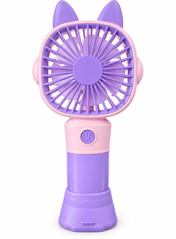پنکه دستی فانتزی طرح خرگوش و گربه | Cute Mini Fan