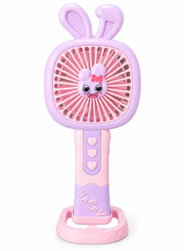 پنکه دستی فانتزی طرح خرگوش و گربه | Cute Mini Fan