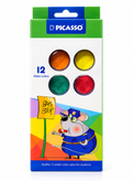 آبرنگ ۱۲ رنگ پیکاسو PICASSO | مناسب دانشآموزان