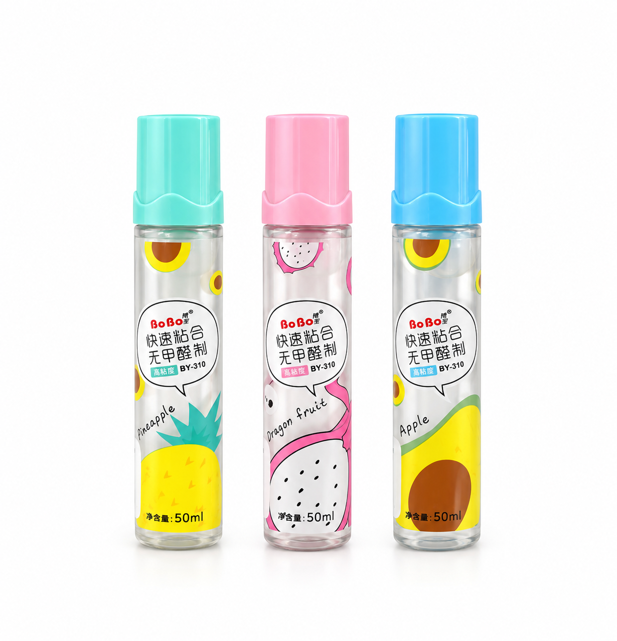 چسب مایع فانتزی BoBo طرح آناناس | 50ml