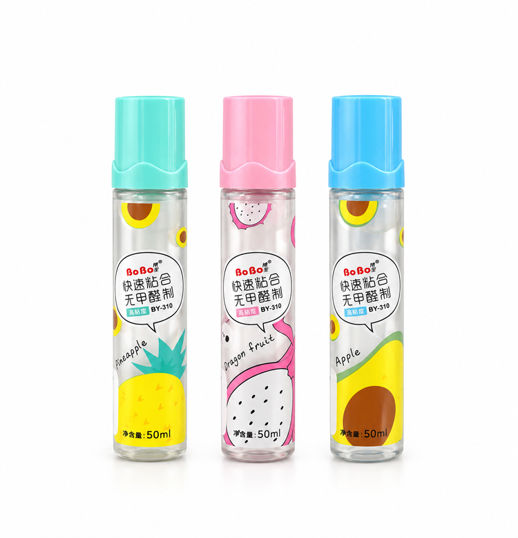 چسب مایع فانتزی BoBo طرح آناناس | 50ml